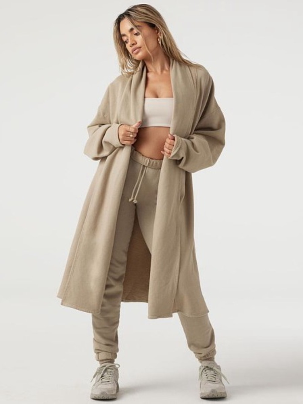 Joah Brown Oversized Cardi Desert French Terry
